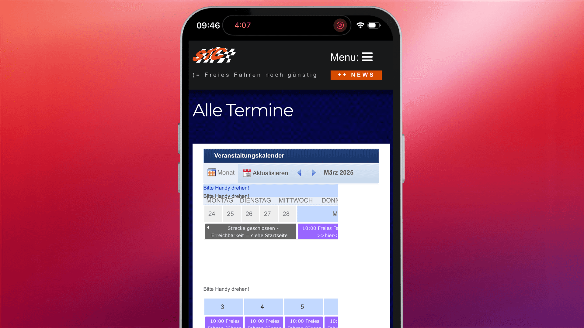 spreewaldring motorsport Rennstrecke Gutschein kaufen website